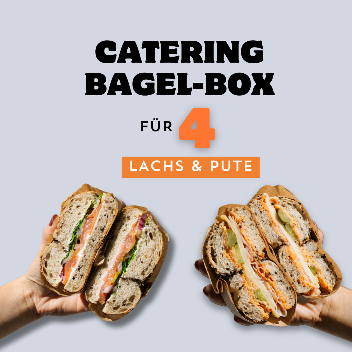 Lachs und Pute Bagel-Box