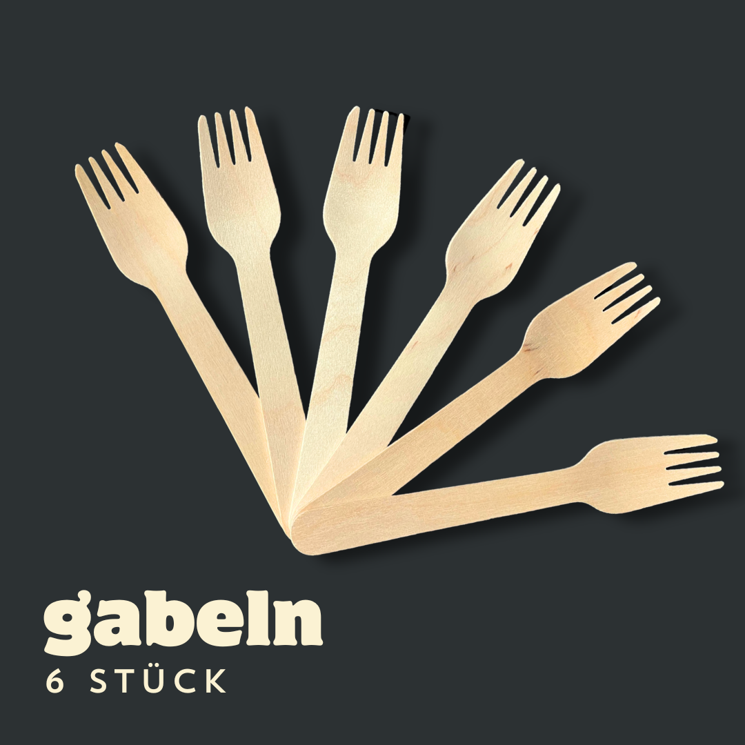 Holzgabel–6er Set