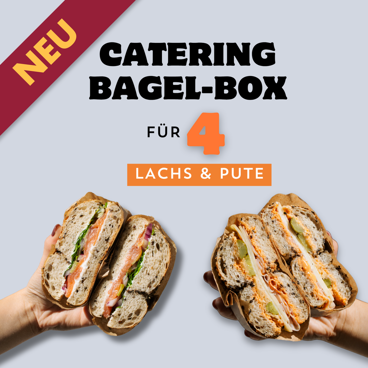 Lachs und Pute Bagel-Box