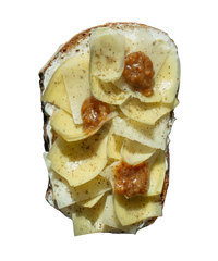 Frischkäse, Artischoke, Parmesan, süßer Senf