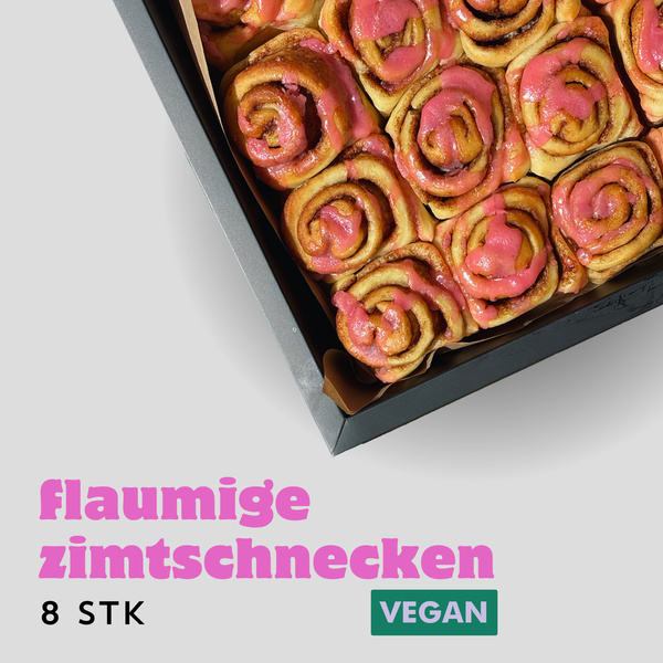 flaumige Zimtschnecken VEGAN (8 Stk.)