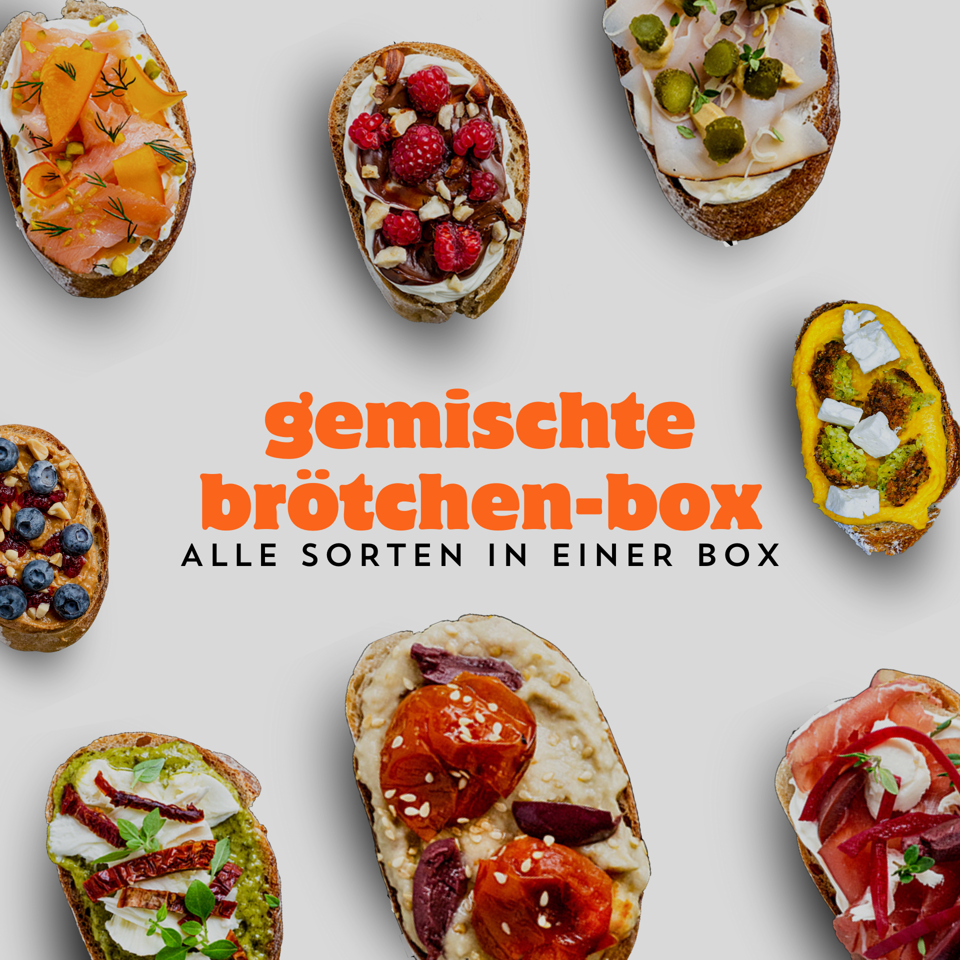 Gemischte Brötchen-Box