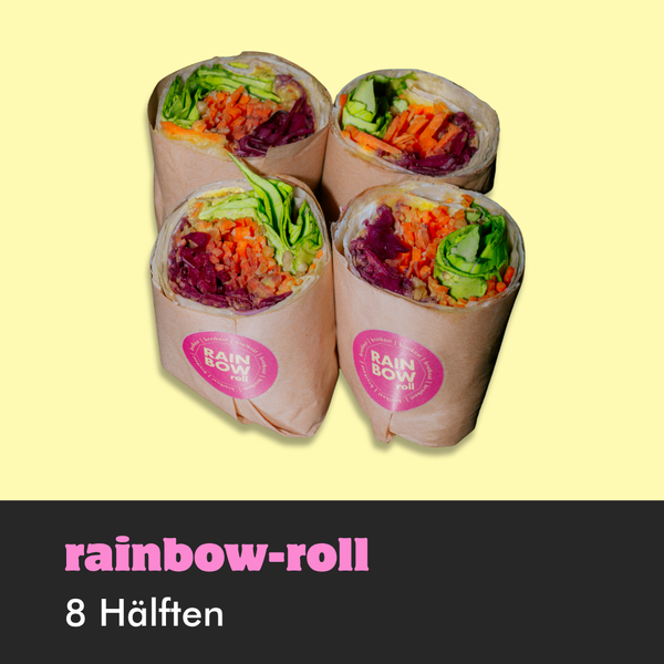 Rainbow-Roll (8 Wrap-Hälften)