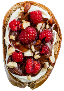 Nutella Himbeer Brötchen aus der belegten Brötchen Box