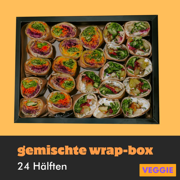 Gemischte Wrap-Box (24 Hälften)
