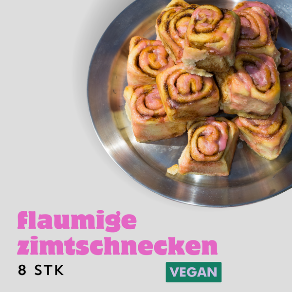 flaumige Zimtschnecken VEGAN (8 Stk.)