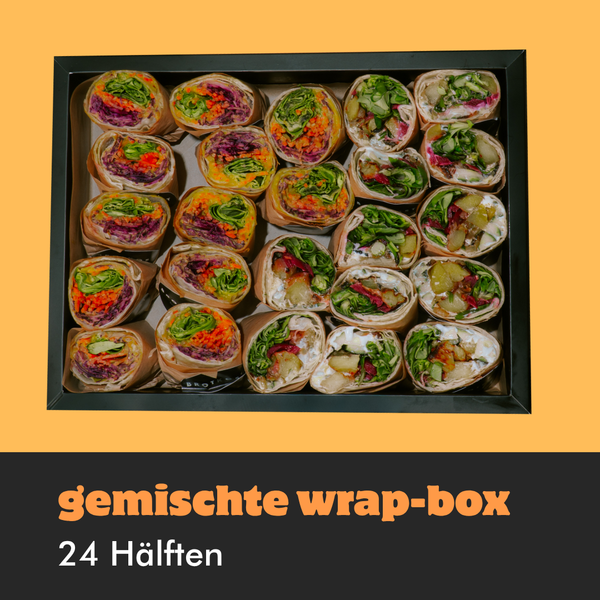 Gemischte Wrap-Box (24 Hälften)
